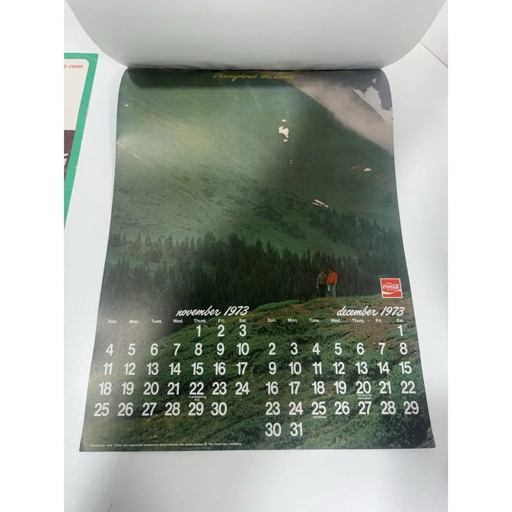 1973 +‎ 1980 Coca Cola Coke Advertising Calendar Bird Vintage Original Rare